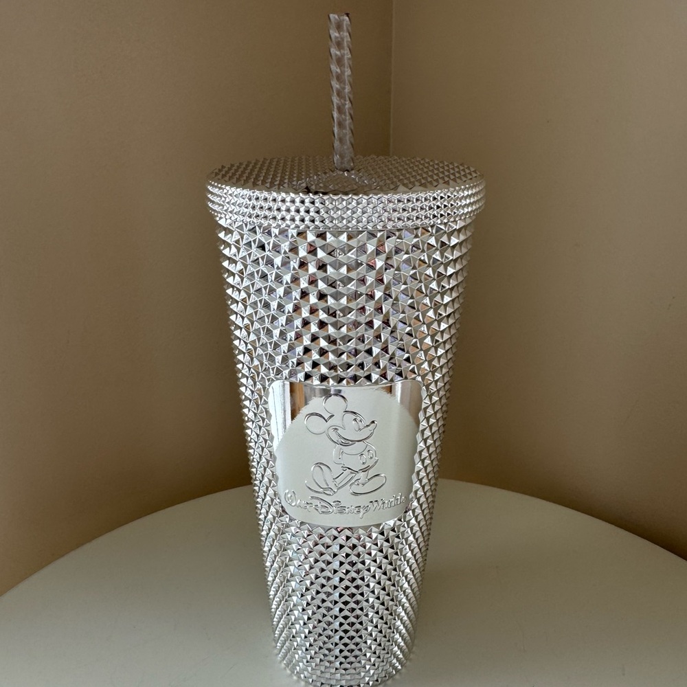 Starbucks Disney Walt Disney World Silver Tumbler